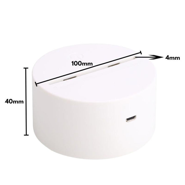 "Elegant 3D LED visualiseringslampa med flerdimensionell effekt för heminredning, i flera lysande färglägen."