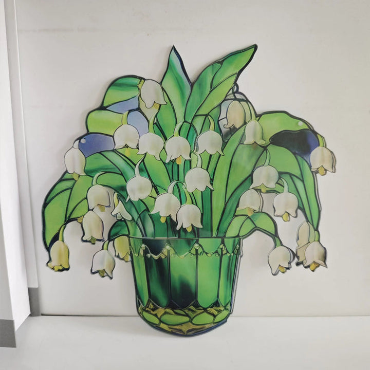 "Elegant akryl solros fönsterdekoration, detaljerad design, naturinspirerade färger, för hem eller bil, stilfull inredning."