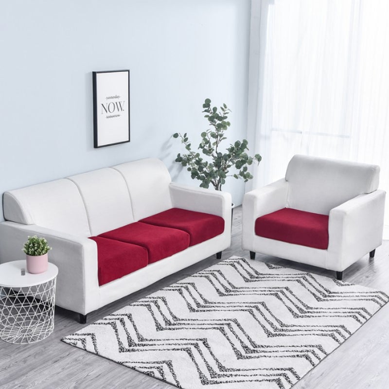 "Elegant avtagbart soffsitsöverdrag i mjuk sammet med modern design, skyddar och förnyar din soffa med stil och komfort."