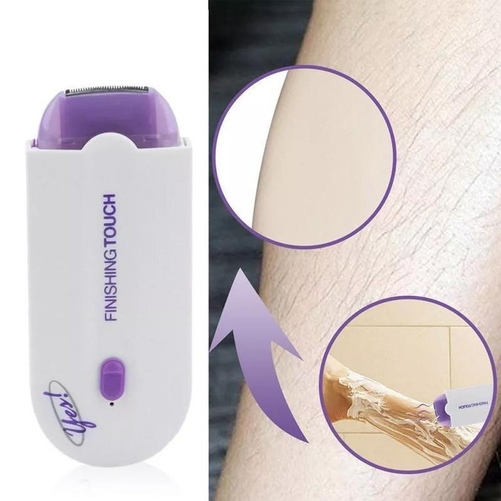 "Elegant bärbar epilator för kvinnor, utformad för smärtfri hårborttagning med mikro-svängningsteknologi."
