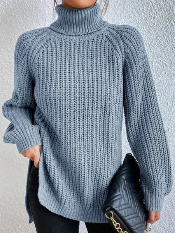 Vardagsstil polotröja för kvinnor med unika raglanärmar, klassisk design
