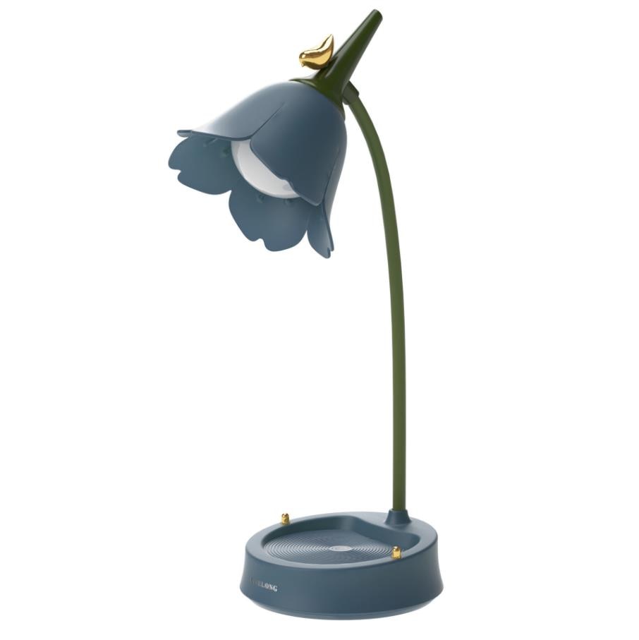LumaPetal bordslampa, LED-ljus med kronbladsinspirerad design, ger varm och inbjudande belysning.
