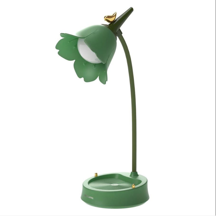 Blomformad LumaPetal bordslampa, stämningsfull LED-belysning för en mysig och ombonad atmosfär.