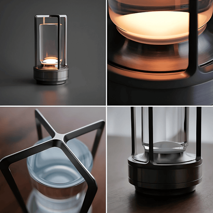 Flexibel bordslampa med lång batteritid. Uppladdningsbar, dimbar och vattentät för alla miljöer.