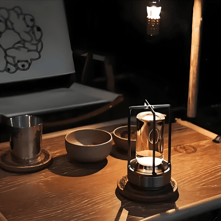 Dimbar LED-bordslampa, perfekt för vardagsrummet. Uppladdningsbar och trådlös designlampa.