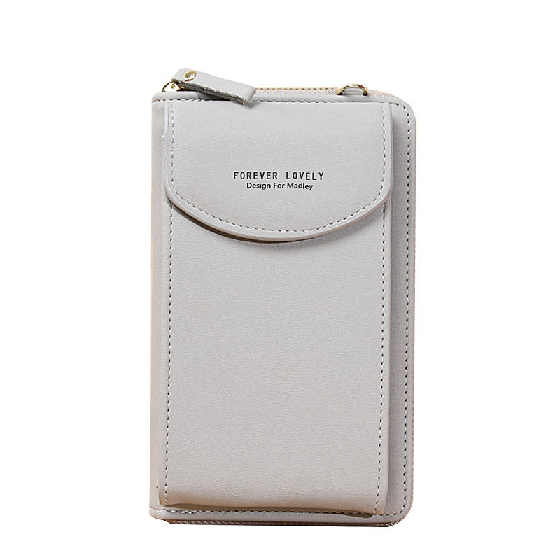 "Elegant dam crossbody telefonväska i rött PU-läder med avtagbar rem, rymligt fack för värdesaker, mångsidig design."