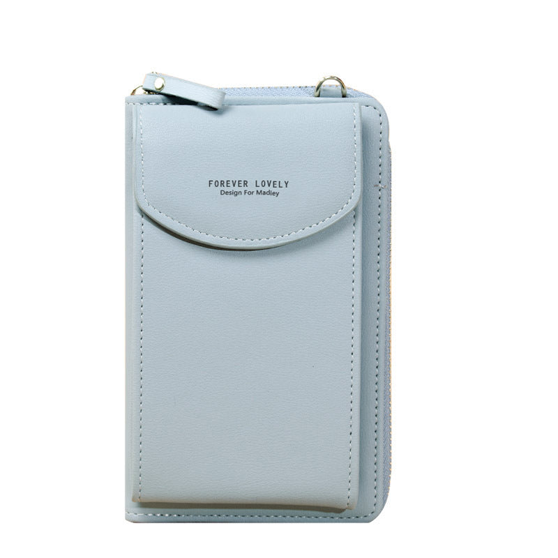"Elegant dam crossbody telefonväska i rött PU-läder med avtagbar rem, rymligt fack för värdesaker, mångsidig design."