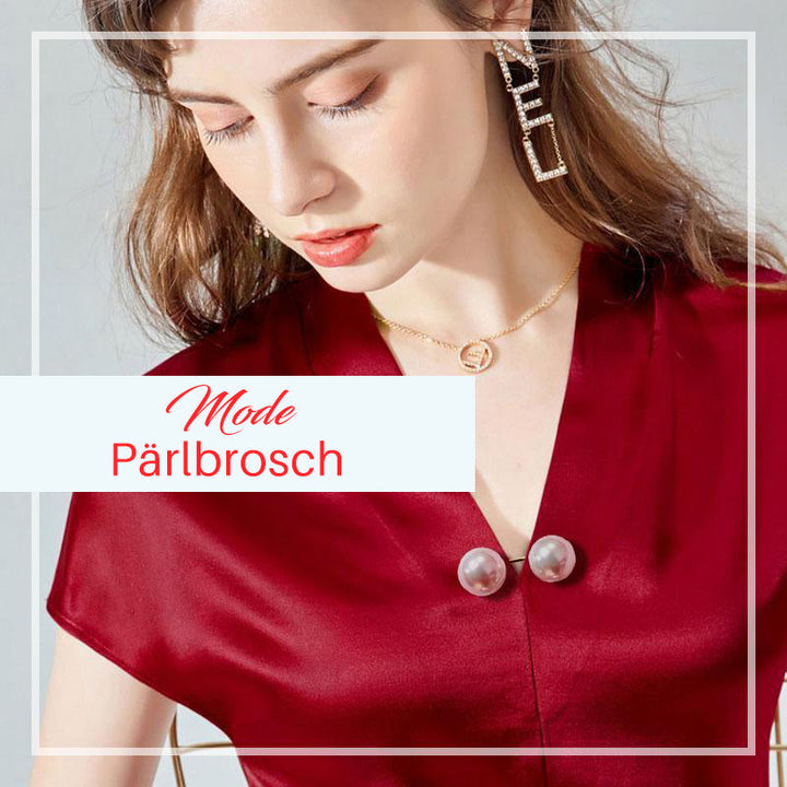 "Elegant dam pärlbrosch med vit och champagnefärg, dekorativ stil, perfekt för klänningar och sjalar, lyxigt glänsande."