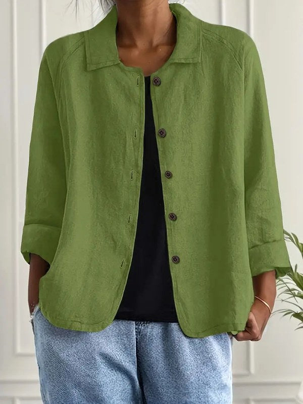 Damblazer med avslappnad passform sedd bakifrån. Elegant silhuett, perfekt för en stilren vardagslook.
