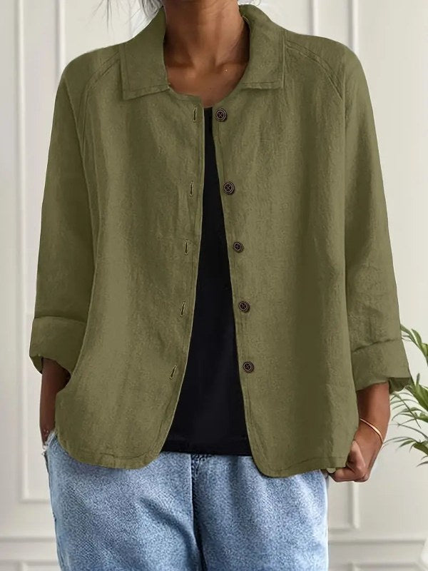 Lätt och elegant damblazer, perfekt som sommarjacka. Avslappnad passform för en stilren och bekväm look.