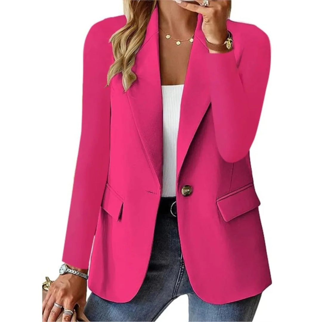 Elegant damblazer, perfekt för kontoret eller fest. Mångsidig och stilren kvinnokavaj för alla tillfällen.
