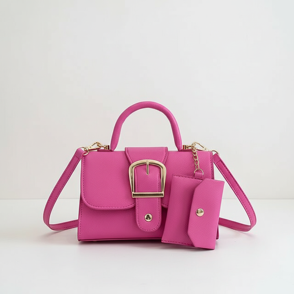 Sofistikerad damväska, elegant clutch och axelremsväska för modeintresserade kvinnor.