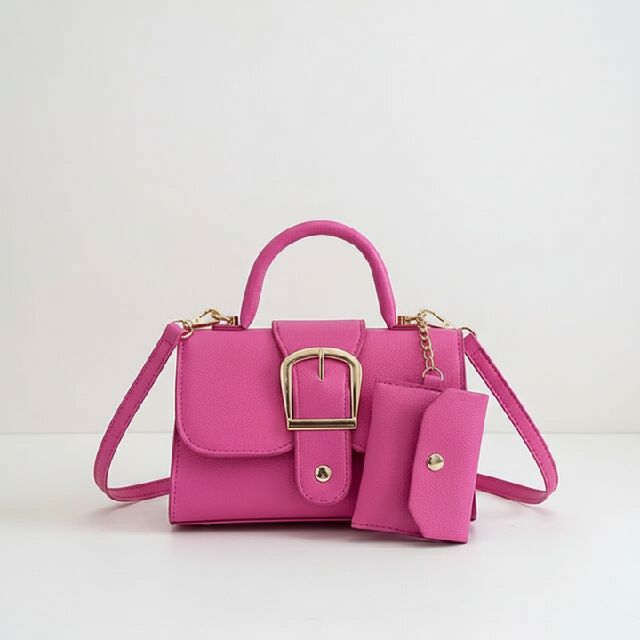 Sofistikerad damväska, elegant clutch och axelremsväska för modeintresserade kvinnor.