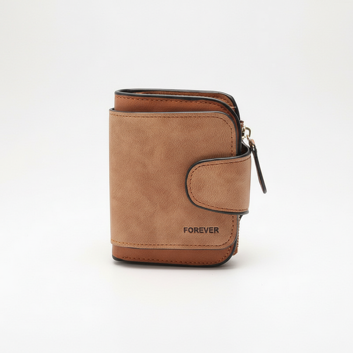 Stilren damplånbok i PU-läder, en elegant och praktisk accessoar för dammode.