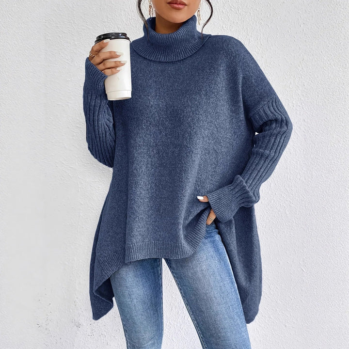 Mysig turtleneck-tröja för dam, idealisk för vintermode. Håller dig varm och stilfull.