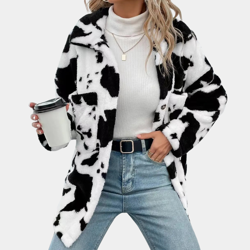 Varm vinterjacka för dam, bekväm och trendig. Ett mysigt ytterplagg som skyddar mot kyla.