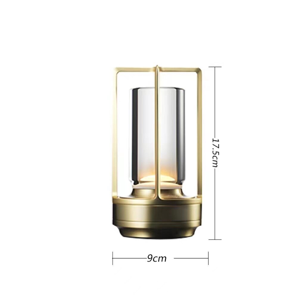 Elegant, dimbar bordslampa. Uppladdningsbar & kompakt design.