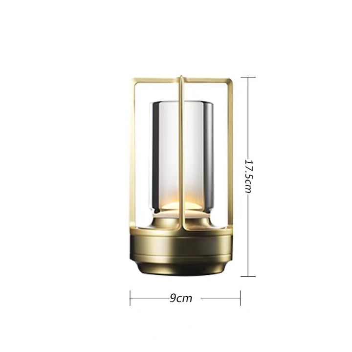 Elegant, dimbar bordslampa. Uppladdningsbar & kompakt design.