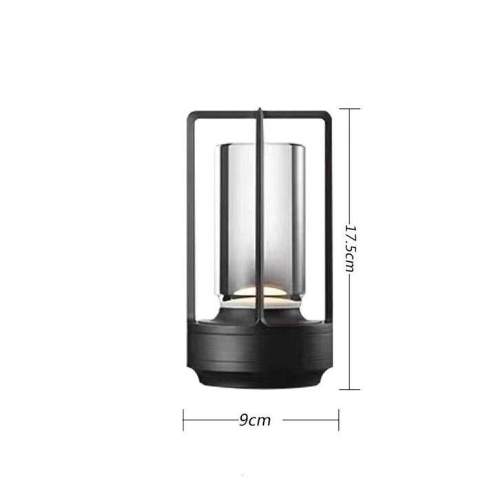 Elegant, dimbar bordslampa. Uppladdningsbar & kompakt design.