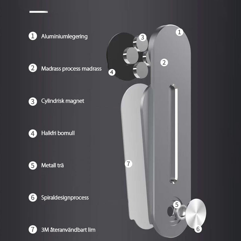 "Elegant expansionsfäste i silver för bärbar dator, aluminium, flexibel design, optimerar arbetsyta, lätt installation."