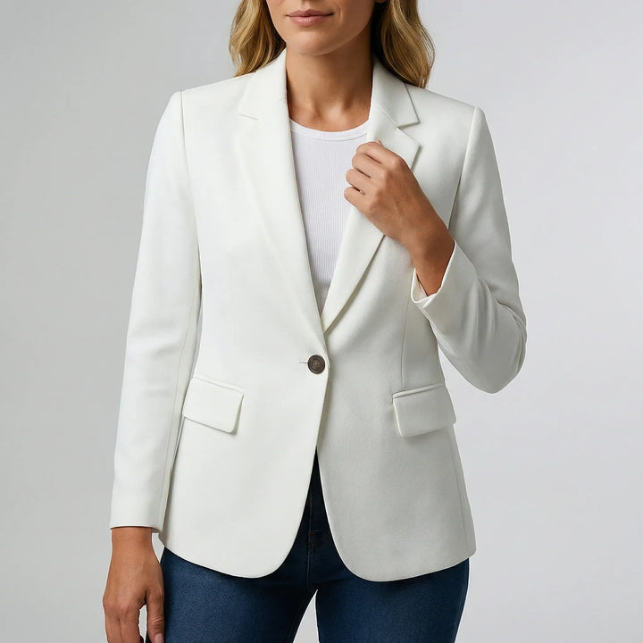 Bekväm dam figursydd blazer Isla med stretch, perfekt för en elegant vardagslook.