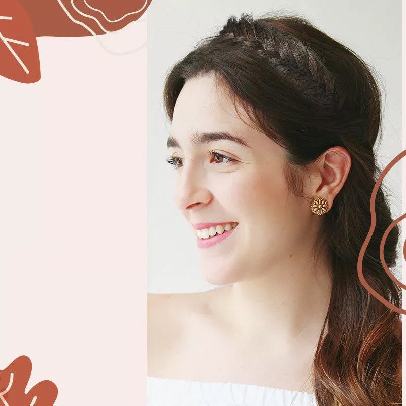 "Elegant flätat diadem för damer i syntetiska fibrer, non-slip design, med naturtrogen flätning, kvinnor accessoarer."