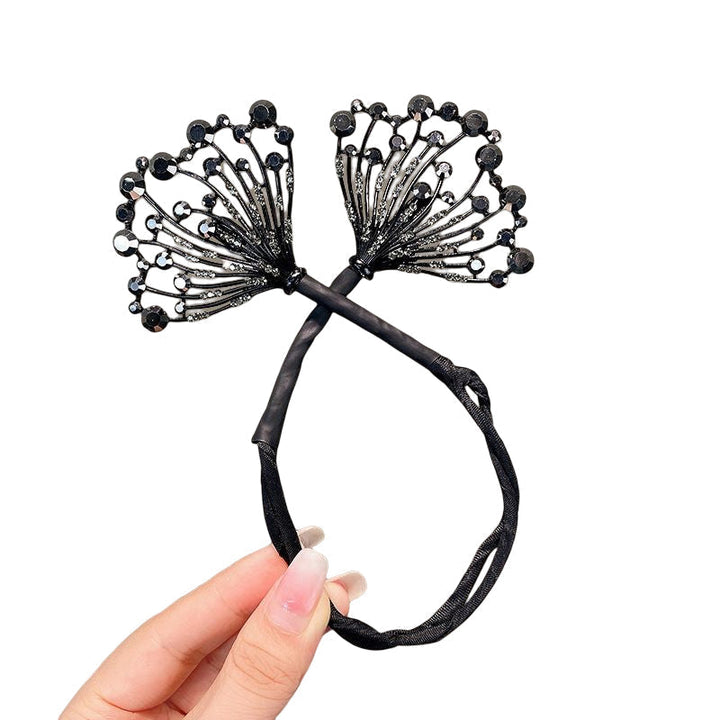 "Elegant, flexibel hårklämma med diamantdetaljer för kvinnor; stilren och halkfri design, perfekt för alla frisyrer."