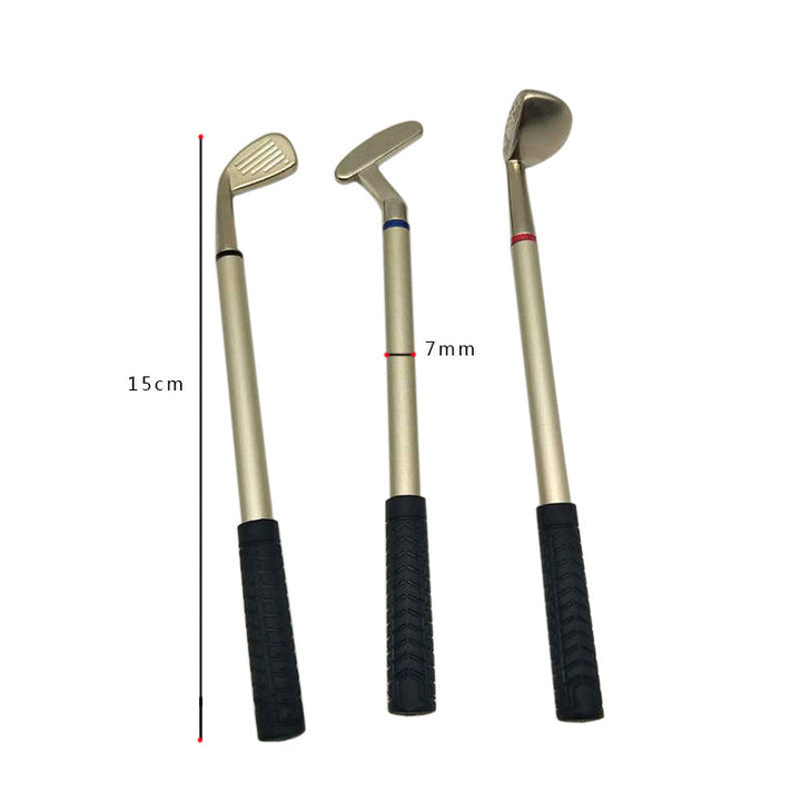 "Elegant golf pennhållare i form av golfväska, i PU och aluminium, flera färger för herr/dam, perfekt för kontor och hem."