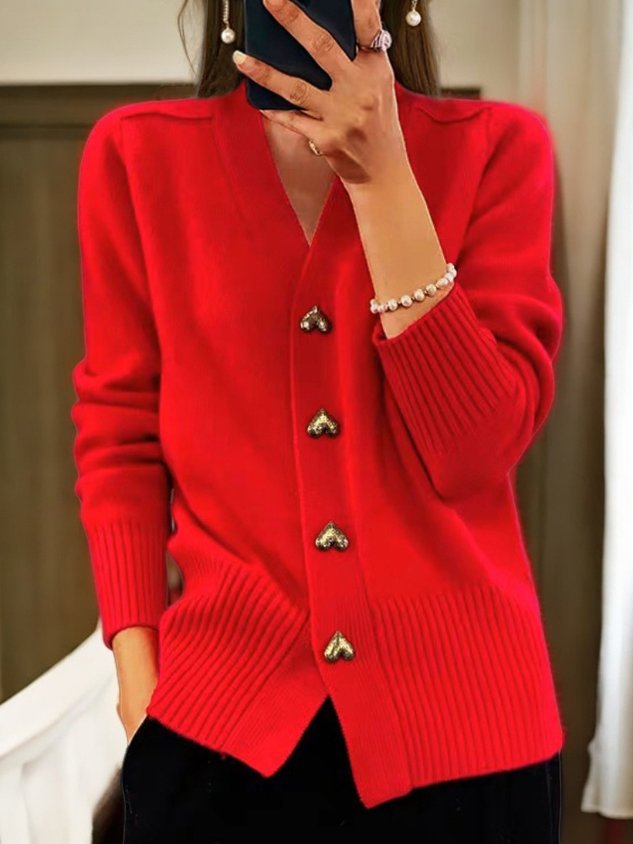 Damcardigan Lillian, höftlång modell med knappslå. En bekväm & elegant damkofta, perfekt för lager-på-lager.