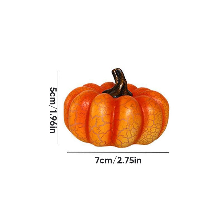 "Elegant Halloween Pumpalykta i resin, batteridriven, med klassiska element för unik spöklik hemmadekor."