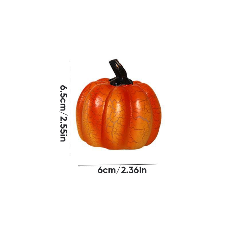 "Elegant Halloween Pumpalykta i resin, batteridriven, med klassiska element för unik spöklik hemmadekor."