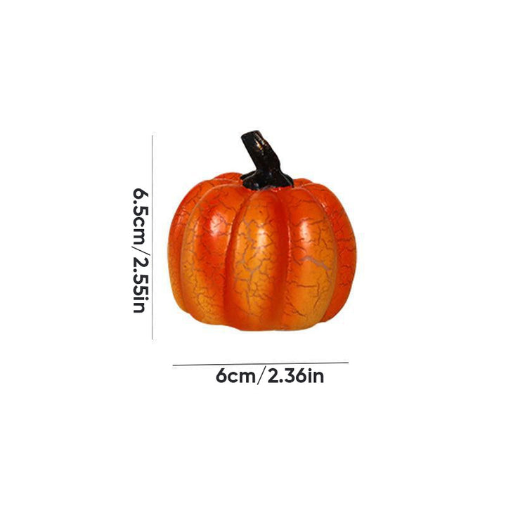 "Elegant Halloween Pumpalykta i resin, batteridriven, med klassiska element för unik spöklik hemmadekor."