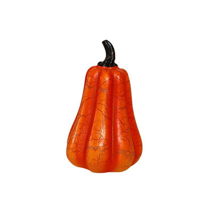 "Elegant Halloween Pumpalykta i resin, batteridriven, med klassiska element för unik spöklik hemmadekor."