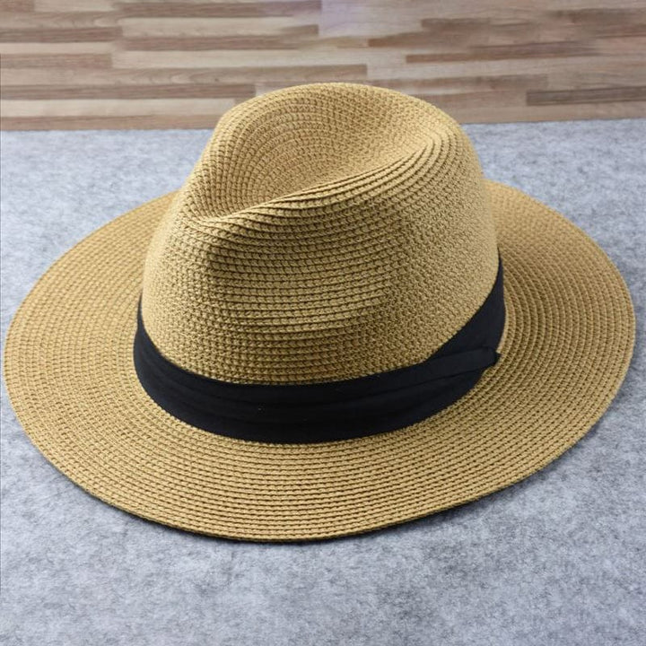 Unisex Panama hatt, handgjord och stilren. Perfekt för solskydd och mode under sommaren.