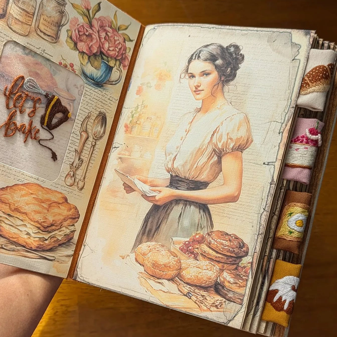 Exklusiv receptjournal, en perfekt present för matlagningsentusiasten. Förvara dina bästa recept säkert.