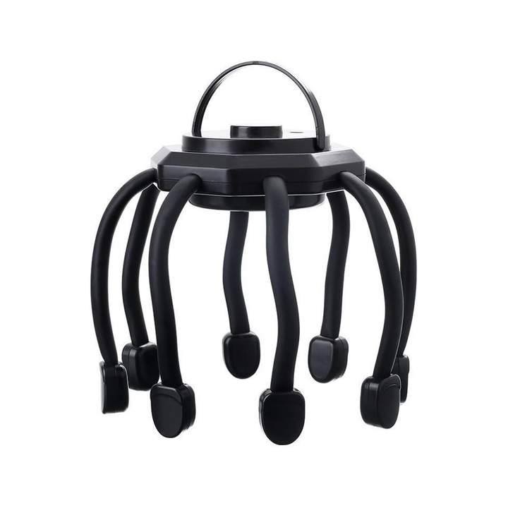 "Elegant hårbottenmassageapparat med åtta massagekontakter, perfekt för stresslindring och avslappning."