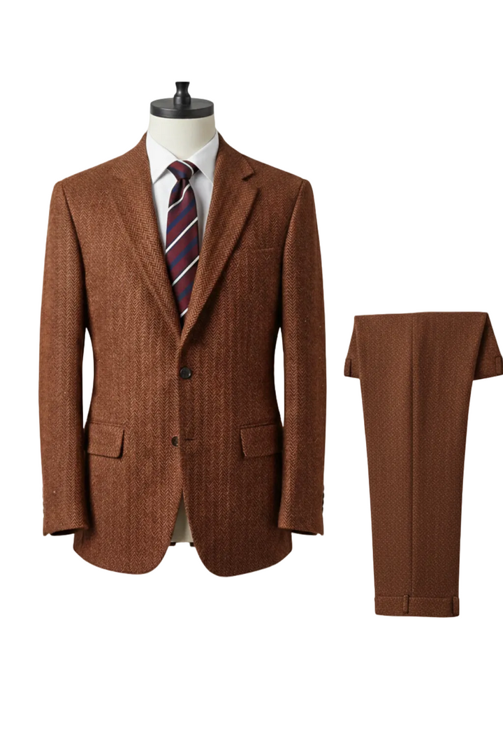 Elegant herr kostymset, enkelknäppt, ljusgrå för vår/sommar. Perfekt för formella tillfällen.