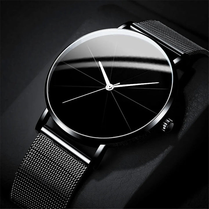 Herrklocka Titan Elegans. Premium armbandsur i rostfritt stål, en tidlös accessoar.