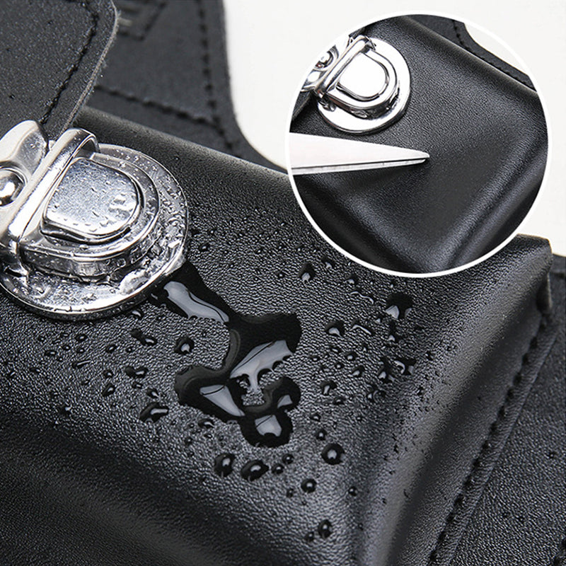 "Elegant herrtelefonhölster i brun PU-läder med bältesögla, perfekt för vardagsaktiviteter och hållbar användning."