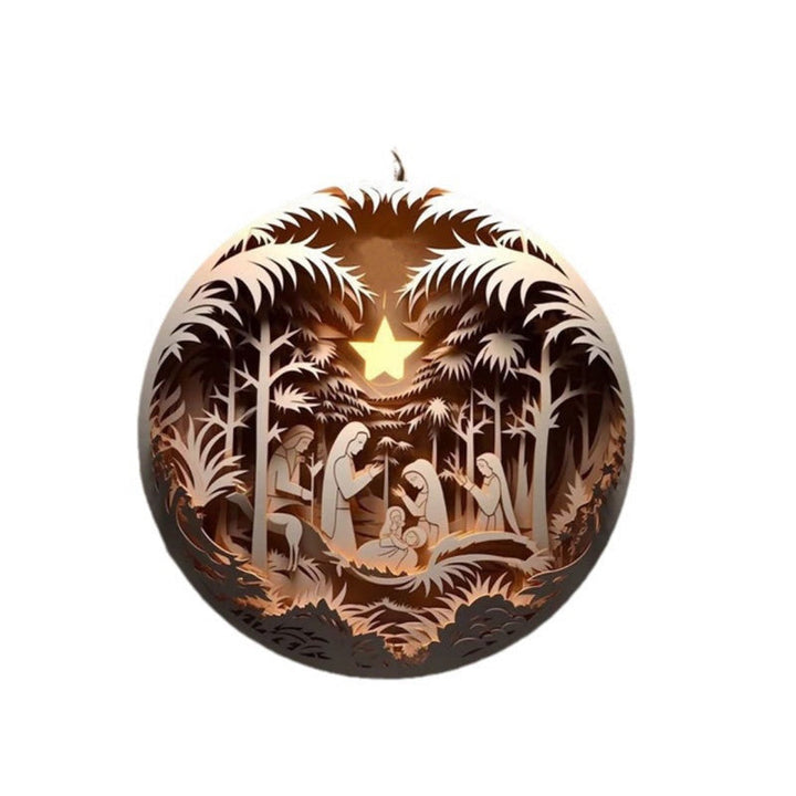 "Elegant keramisk juldekoration med klassisk design, skapar festlig charm och värme i hemmet."