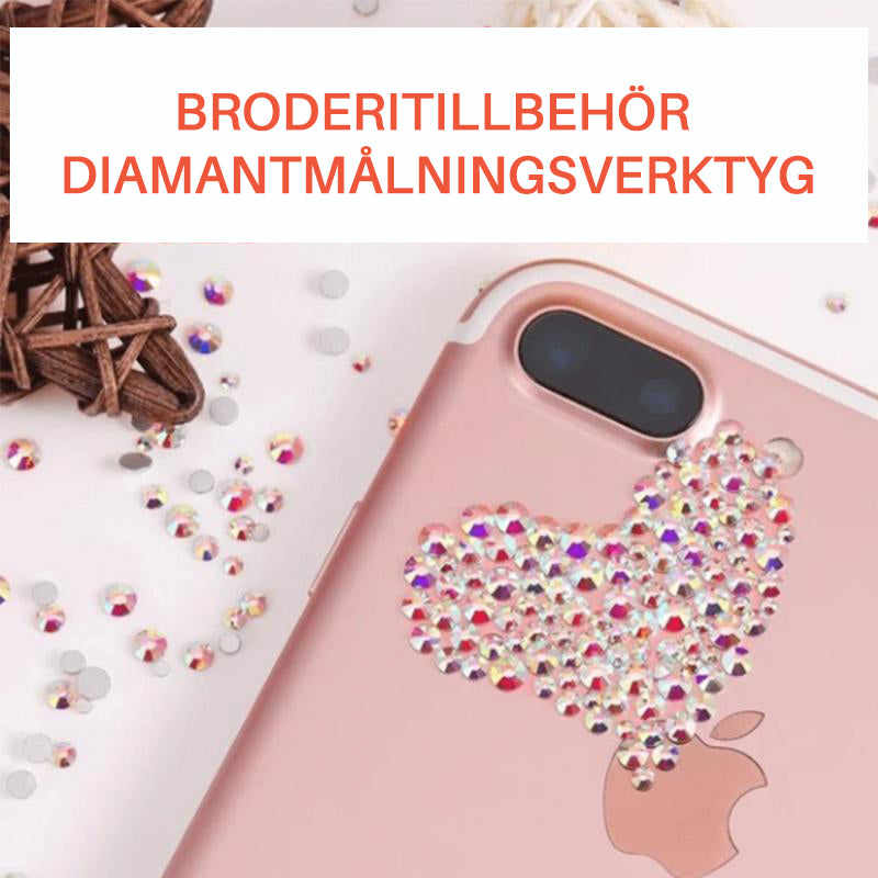"Elegant kristallapplikatorverktyg dekorerat med kristaller, perfekt för nageldekoration och kreativa ytor, maxad precision."
