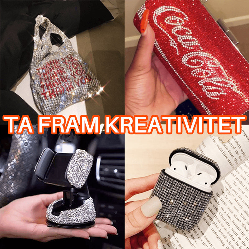 "Elegant kristallapplikatorverktyg dekorerat med kristaller, perfekt för nageldekoration och kreativa ytor, maxad precision."