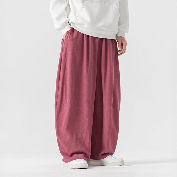 Bekväma trendiga vida byxor för kvinnor, hög midja och oversized för avslappnad elegans.