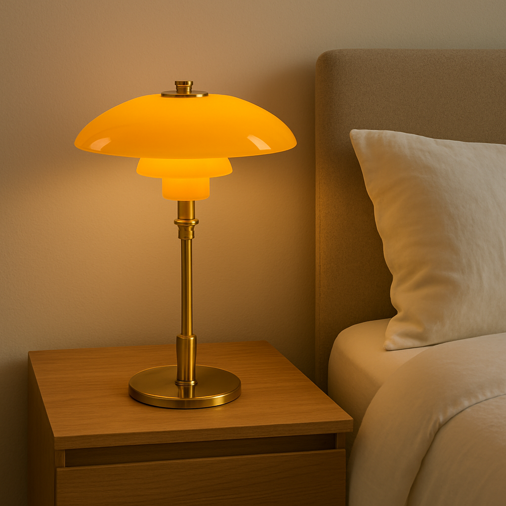 Modern sovrumslampa LED, stilren och funktionell. Skapa avkopplande atmosfär med varmt ljus.
