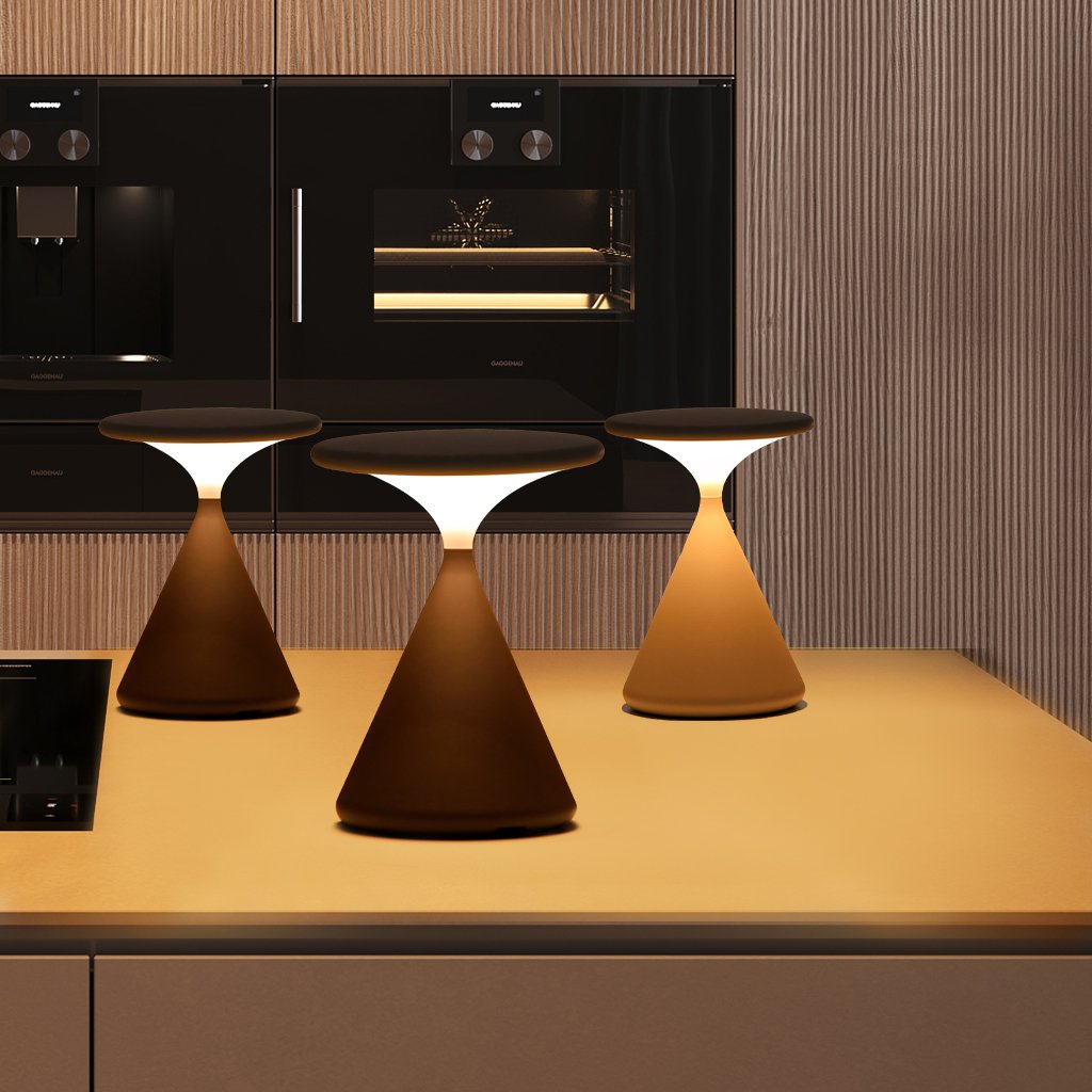 Ambient LuminaHour timglaslampa: uppladdningsbar designlampa för en mysig atmosfär.