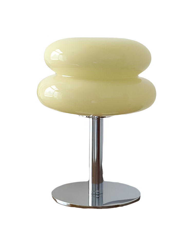 Dekorativ bordslampa i glas med macaron-design. Perfekt designlampa för en personlig inredning.