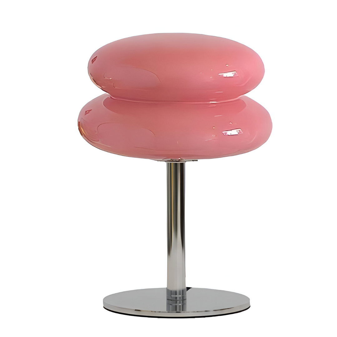 Mångsidig macaron bordslampa i glas. Stilren designlampa för sovrum, vardagsrum eller kontoret.