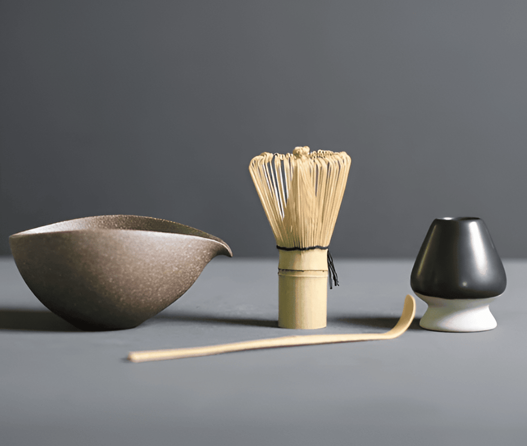 Startkit för matcha-älskare: 4-delars set med keramisk skål, visp, skopa & vispställ.