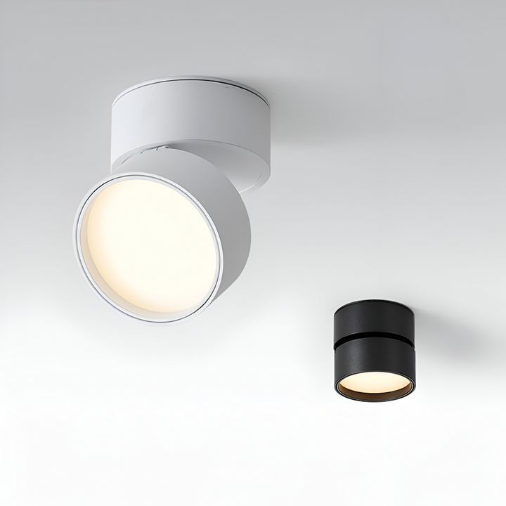 Energieffektiv LED taklampa. Modern spotlight för accentbelysning i vardagsrum.