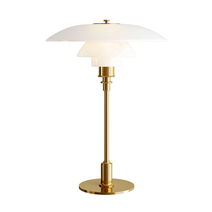 Elegant nordisk LED bordslampa i glas för stilfull inredning och belysning.